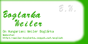 boglarka weiler business card